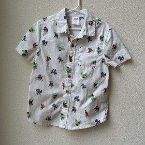 Boys’ Marvel SS Button Down Shirt - Size 5